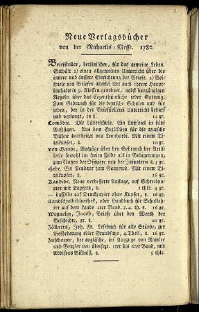 Neue Verlagsbücher.
