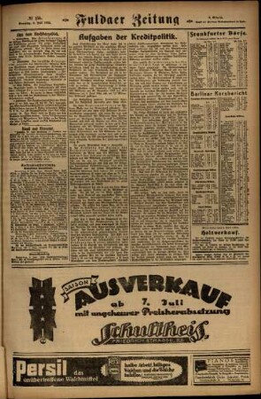 Dritte Ausgabe vom Sonntag, den 06. Juli 1924.
