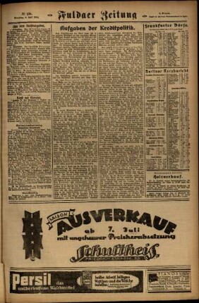 Dritte Ausgabe vom Sonntag, den 06. Juli 1924.