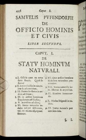 Caput I. De Statu Hominum Naturali.