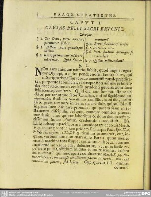 Caput I. Causas Belli Sacri Exponit
