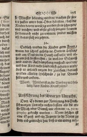 1. Außführung des schwarzen Unraths