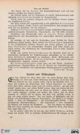 33: Politik und Wissenschaft