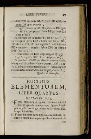Euclidis Elementorum, Liber Quartus
