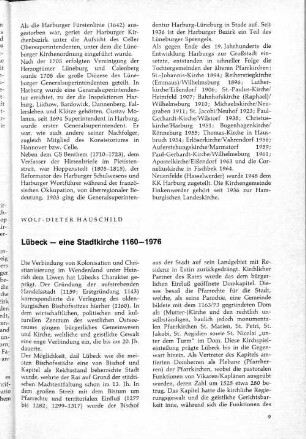 Lübeck - eine Stadtkirche 1160-1976