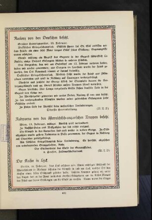 Nadworna von den österreichisch=ungarischen Truppen besetzt.