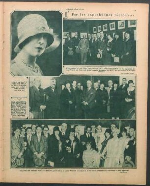 Por las exposiciones pictóricas [Fotografías]