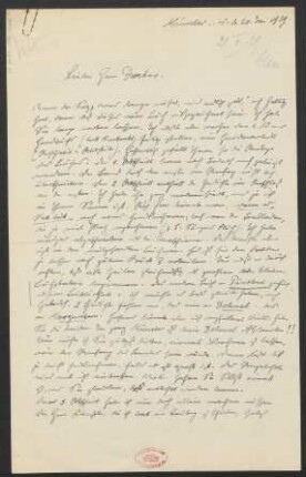 Brief an Ludwig Strecker an B. Schott's Söhne : 24.01.1929