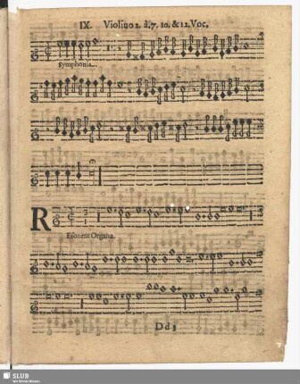 IX. Resonet Organa pulsentur tympana