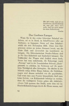 Das Gasthaus Europas