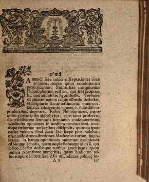 Gilgûll nešāmôt Sive Transmigratio Animarvm Praesertim Secvndvm Ivdaeorvm Explicationem : Dissertatio Historico-Philologica, [1]