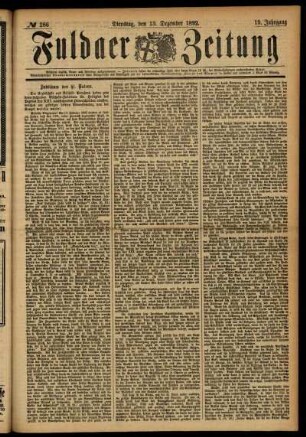 Ausgabe vom Dienstag, den 13. Dezember 1892.