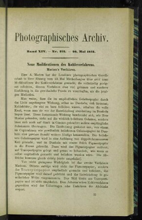 Neue Modificationen des Kohleverfahrens