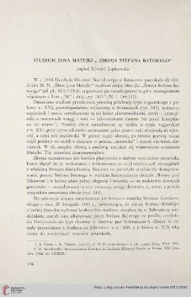 [1.]1951: Studium Jana Matejski "Zbroja Stefana Batorego"