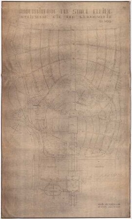 Friedhof, Elbing: Lageplan (Arbeitsplan für den 1.Bauabschnitt) 1:500