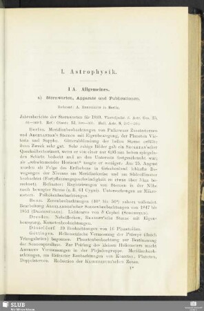 1. Astrophysik