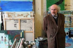 OSMAR OSTEN IN SEINEM ATELIER