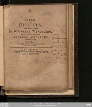 Ex Ethica de Iustitia