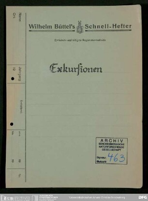 Organisation von Exkursionen