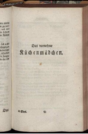 Das vornehme Küchenmädchen.