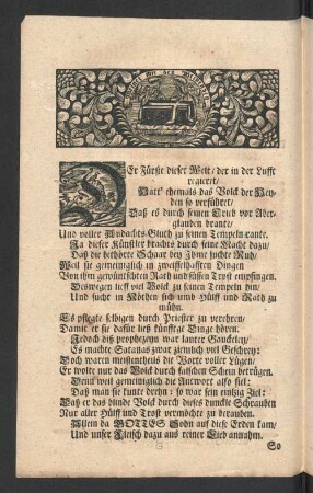 [Das verstumte Oraculum in dem Tempel der Gerechtigkeit wolte bey den solennen Exeqvien des ... Herrn Johann Paul Günthers/ ...]