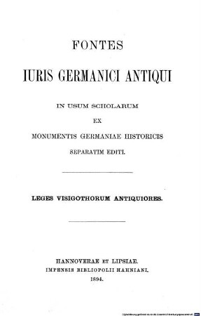 Leges Visigothorum antiquiores