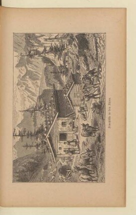 Sennhütte in den Alpen