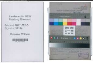 Entnazifizierung Wilhelm Ortmann , geb. 13.07.1896 (Landwirt)