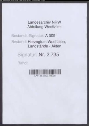 Eingabe der Landstände; Resolution