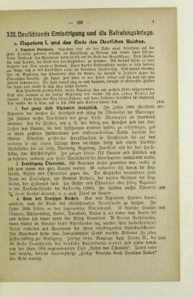 XIII. Deutschlands Erniedrigung und die Befreiungskriege