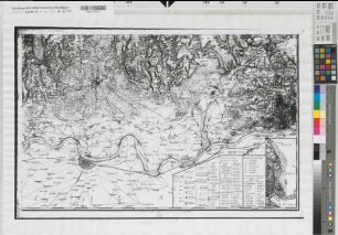 Berg (Herzogtum) topographische Karte von dem Herzogtum Berg in 4 Teilen 1789-1792 1 : 50 000 47 x 74, Original 96 x 62 Foto nach Kupferstich Carl Friedrich Wiebeking, kurpfälzischer Wasserbaumeister Originale in Staatsbibliothek Berlin N 32581