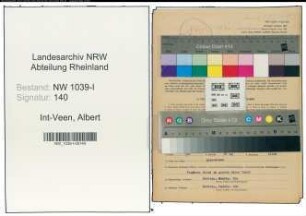 Entnazifizierung Albert Int-Veen , geb. 26.09.1895 (Angestellter)