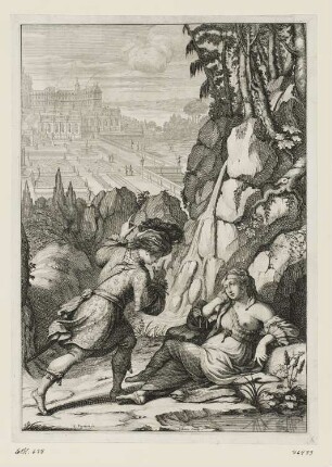 Heilige Johanna von Orléans, aus: Jean Chapelain, "La Pucelle ou La France delivrée, poëme héroïque", Paris 1656