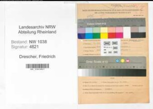 Entnazifizierung Friedrich Drescher , geb. 17.07.1909 (Angestellter)
