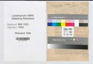 Entnazifizierung Willi Wienand , geb. 00.00.0000 (Brauereivertreter)