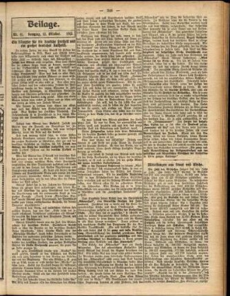 Zweite Ausgabe vom Sonntag, den 12. Oktober 1913.