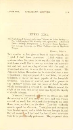 Letter XXIX. The symbolism of seaweed ...