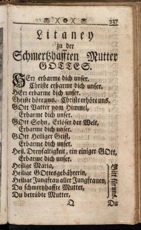Schmertzhaffte Litaney zu unser lieben Frauen - Die sieben Schmertzen unser lieben Frauen.