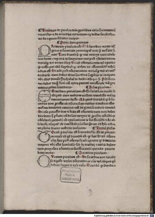 Tractatus de periculis contingentibus circa sacramentum eucharistiae
