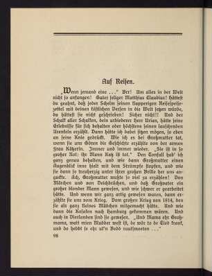 98-109, Auf Reisen
