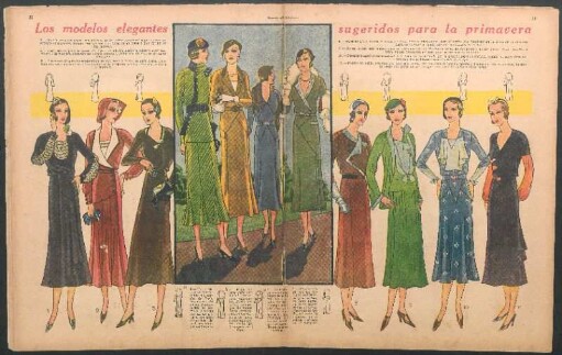 Los modelos elegantes sugeridos para la primavera [Dibujos]
