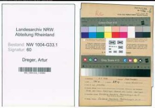 Entnazifizierung Artur Dreger , geb. 09.01.1903 (Lehrer)