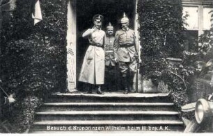 Kronprinz Wilhelm von Preußen beim III. bay AK
