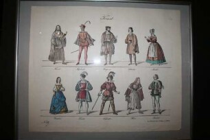 Papiertheater-Bilderbögen zu "Faust I"