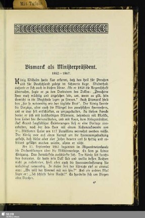 Bismarck als Ministerpräsident : 1862 – 1867