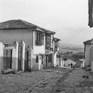 Griechenland. Thessaloniki. Blick in die Altstadt.