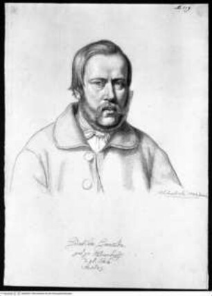 Sammlung von Bildnissen deutscher Künstler in Rom (Erstes Künstleralbum)Porträt Günther Gensler - Erstes Künstleralbum (Originaltitel: Sammlung von Bildnissen Germanischer Künstler in Rom / Sammlung von Bildnissen Deutscher Künstler in Rom, gestiftet im Jahre 1832)
