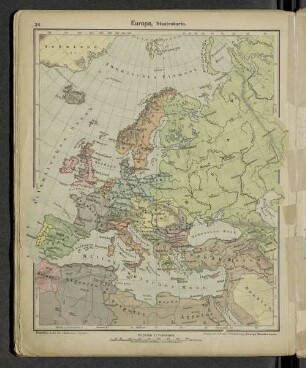 Europa, Staatenkarte.