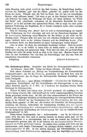 136-137, Chr. Rothenberger-Klein, Geschichte und Kritik des Schwurgerichtsverfahrens in der Schweiz, 1903