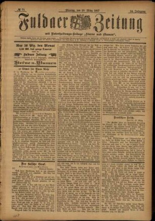 Ausgabe vom Montag, den 29. März 1897.